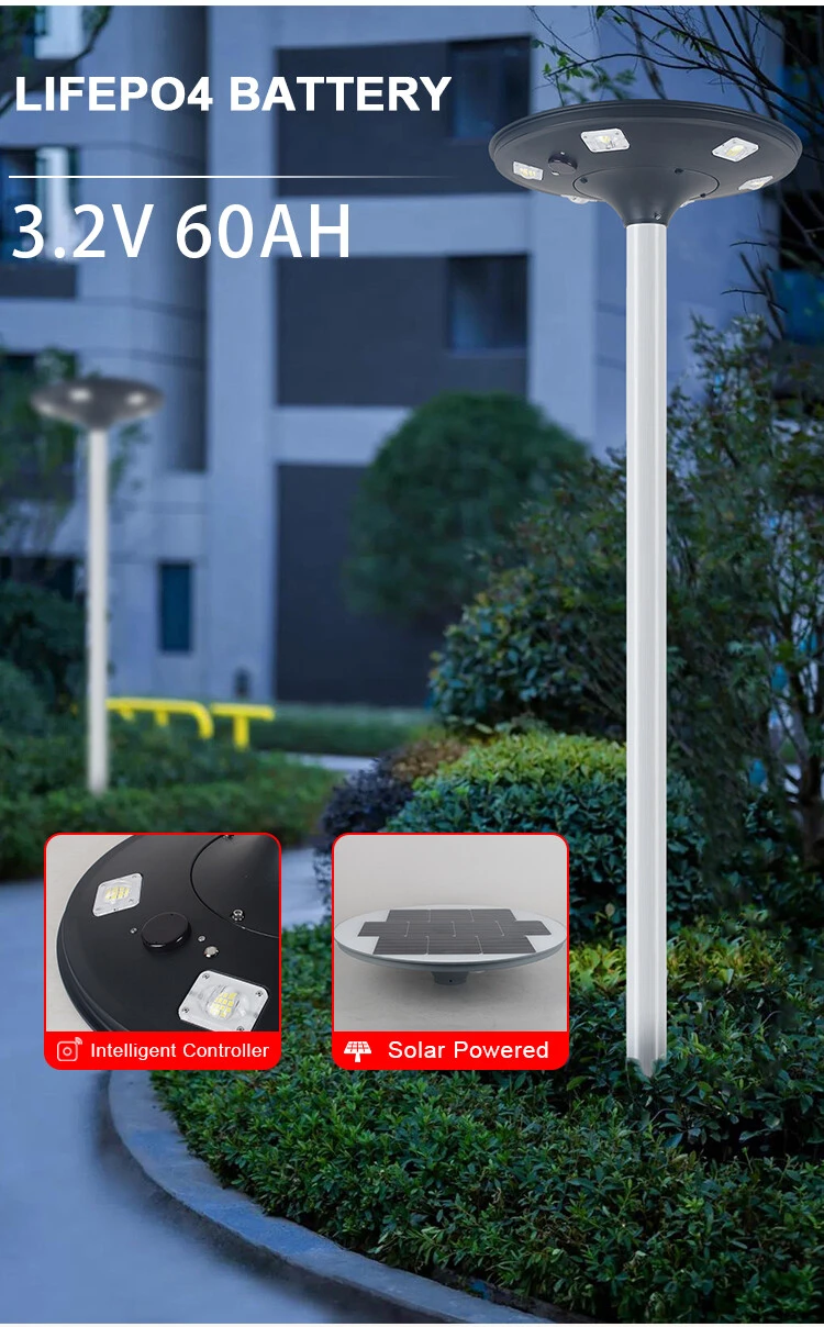 Solar Post Top Garden Light detail