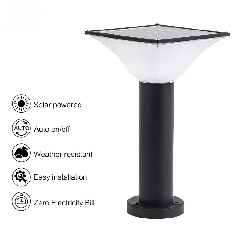 solar powered led landscape lights detail