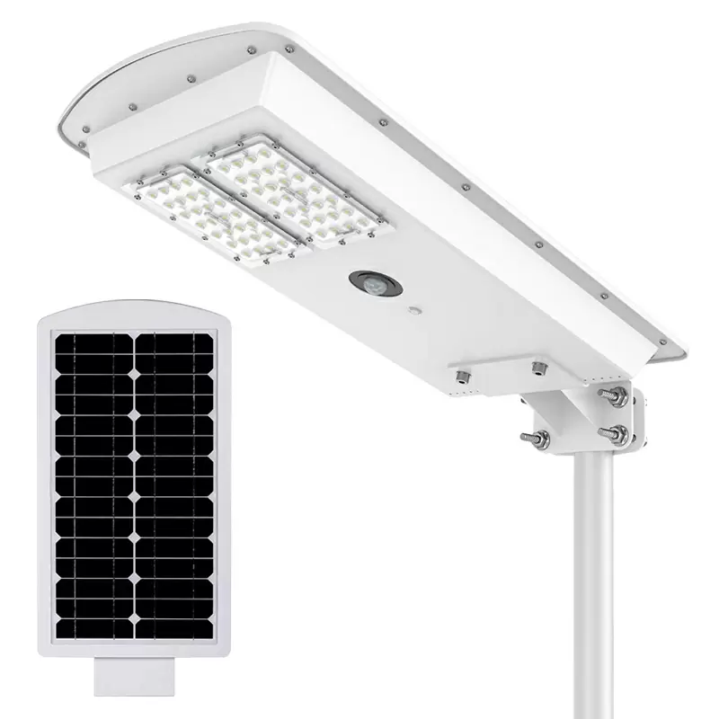 aluminum alloy motion sensor solar lights outdoor pathway - Main Image