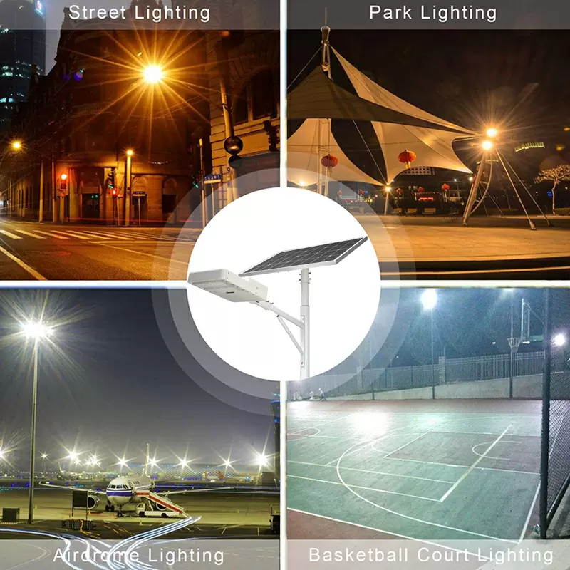 commercial split solar street light 100w factory thumbnail 4