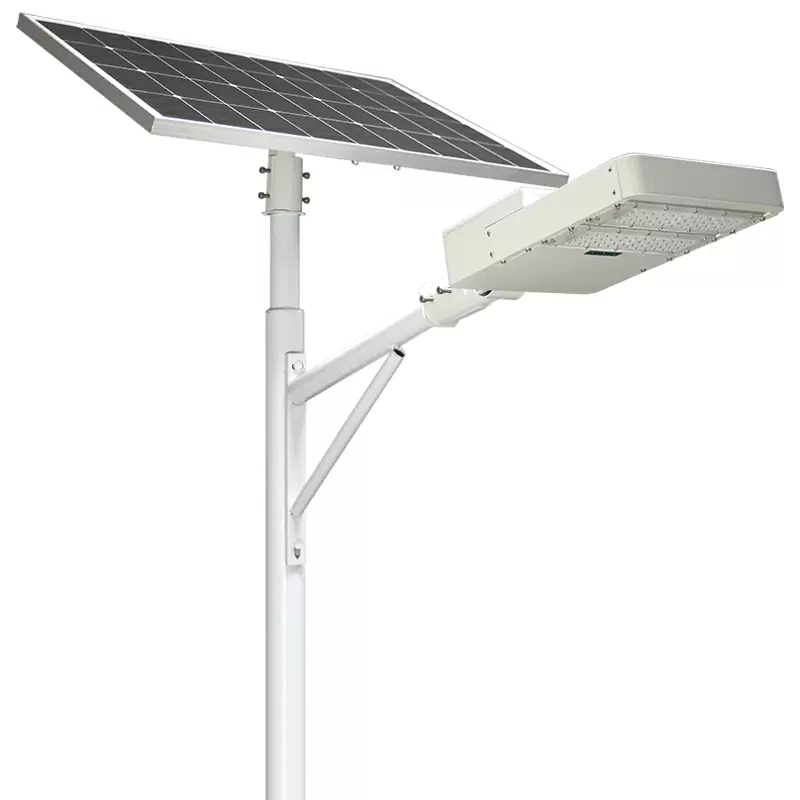 commercial split solar street light 100w factory detail