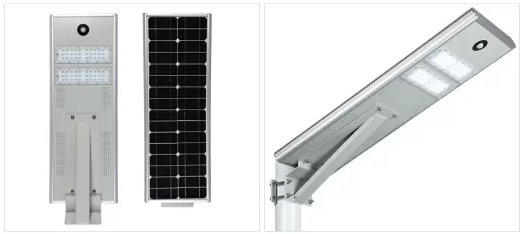 30w all in one solar powered street lamp dusk to dawn with motion sensor detail