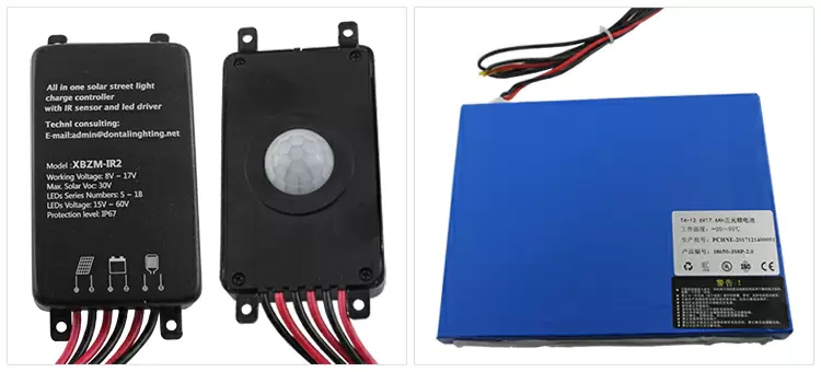 30w all in one solar powered street lamp dusk to dawn with motion sensor detail