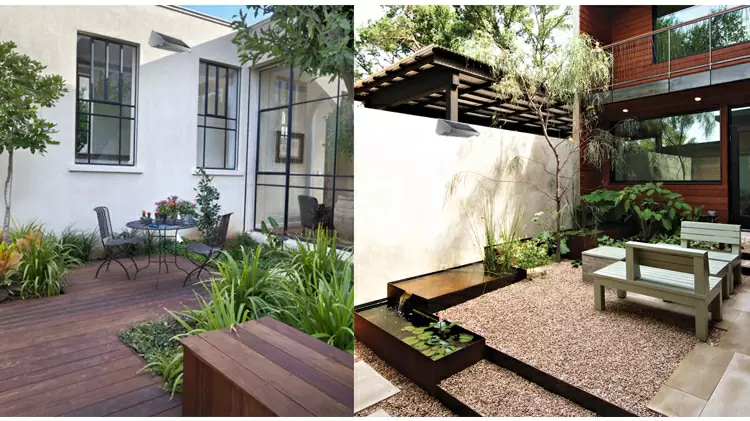 Integrated solar wall lights outdoor detail