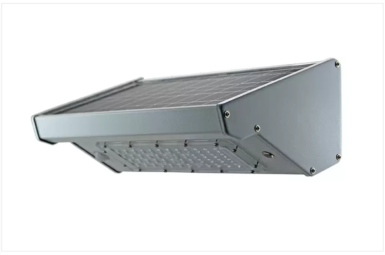 Integrated solar wall lights outdoor detail