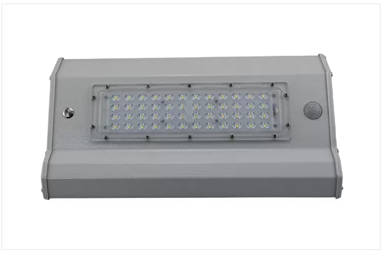 Integrated solar wall lights outdoor detail