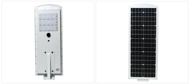 50w ip65 outdoor adjustable integrated motion sensor all in one led solar light street detail