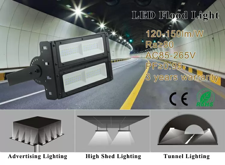 Outdoor energy saving 100 watt 150 watt 200 watt led flood light bulb daylight detail