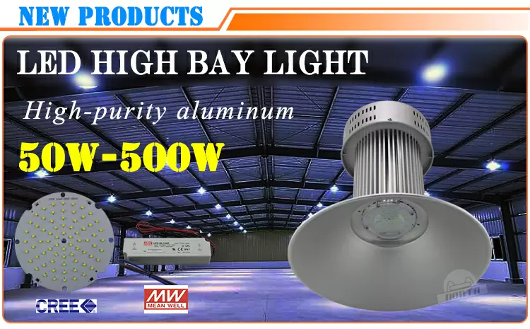 High efficiency factory warehouse industrial lighting led high bay light 50w 100w 150w 200w detail