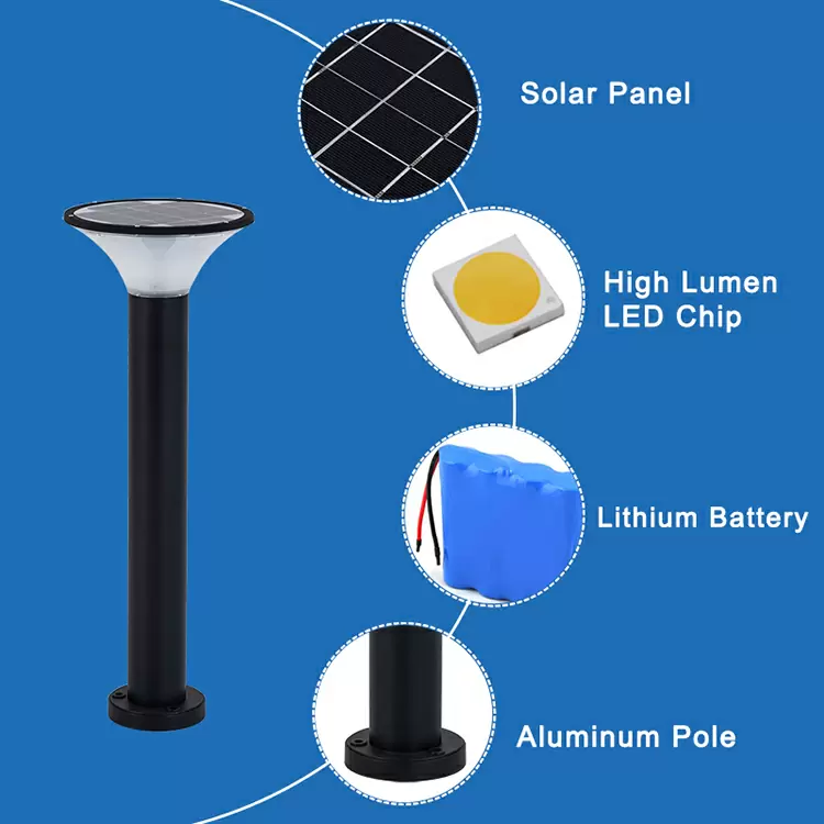 Solar Lawn Light detail