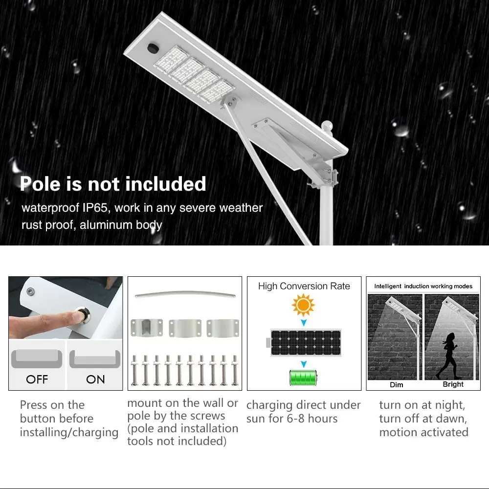 Integrated solar street light thumbnail 3
