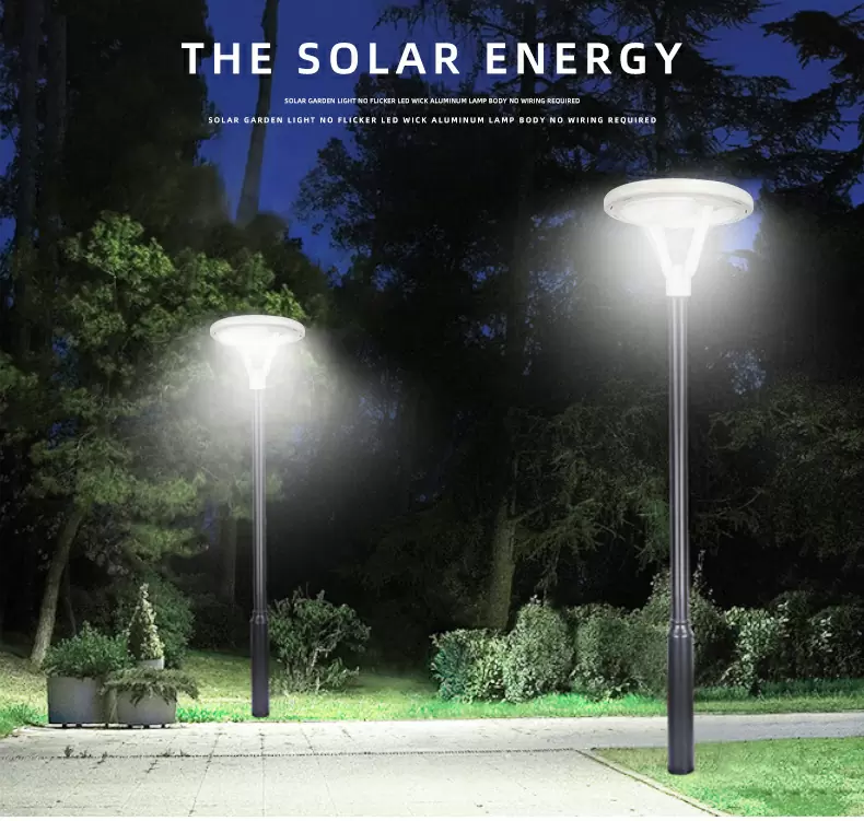 Solar light for garden detail