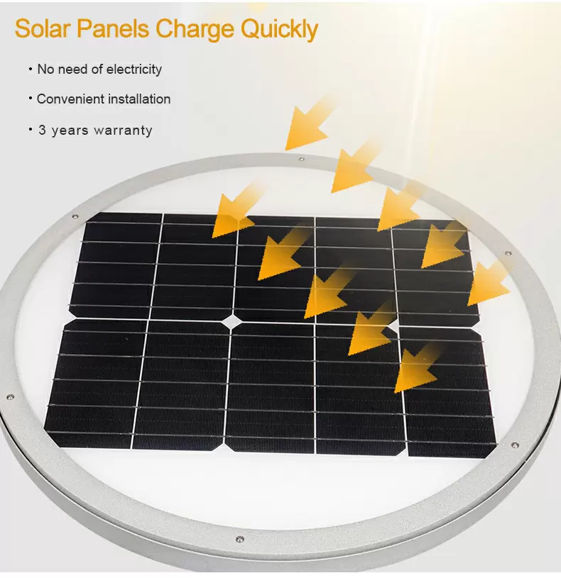 Solar light for garden detail