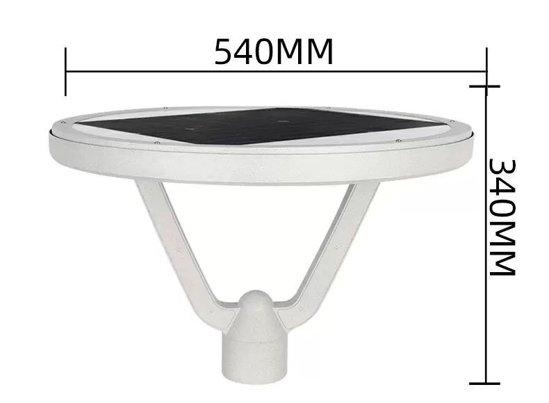 Solar light for garden detail