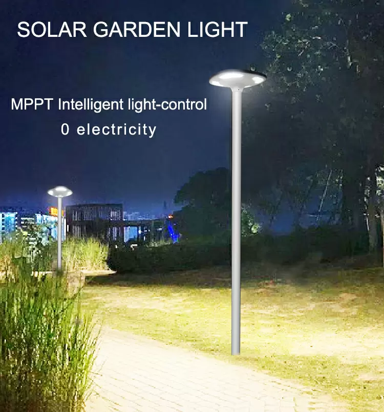 Solar garden lamp detail