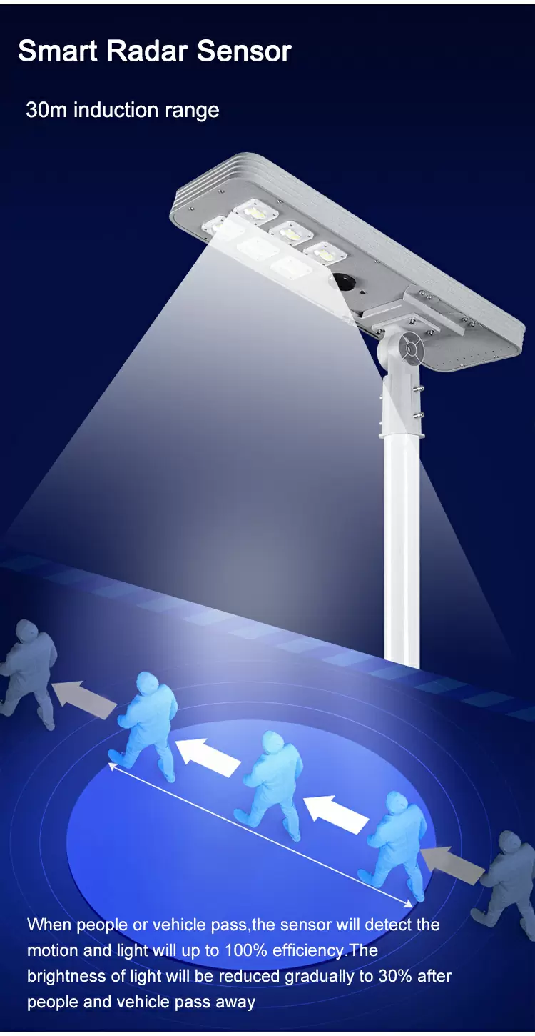 Solar street light detail
