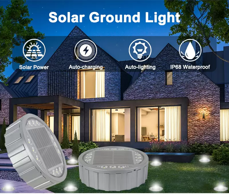 Solar underground light detail