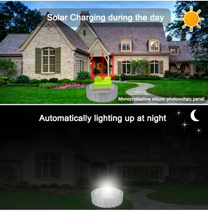 Solar underground light detail