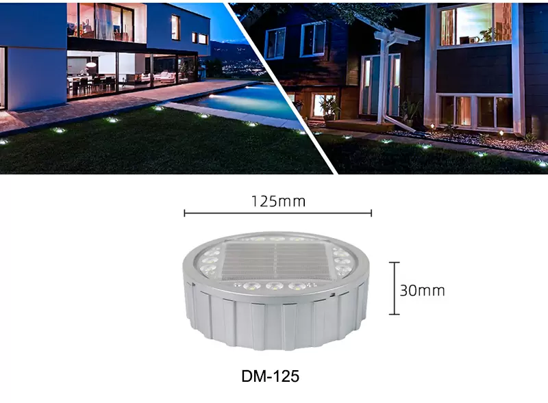 Solar underground light detail
