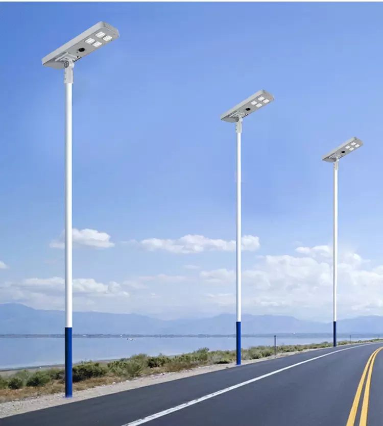 Solar powered led street light detail
