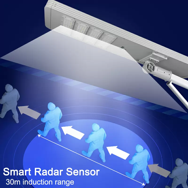 Intelligent solar street light detail