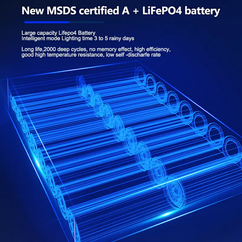 Solar powered led street light detail