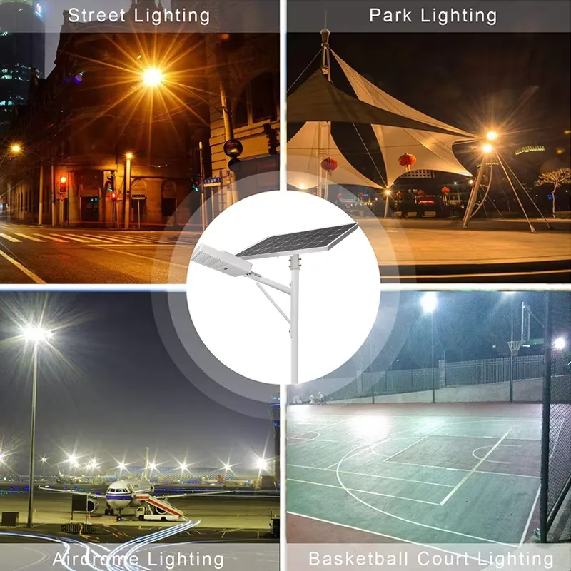 BY All in two solar street light detail