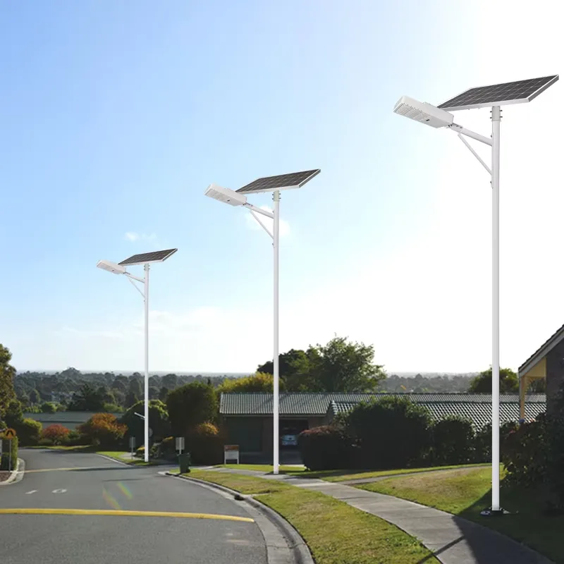BY All in two solar street light detail