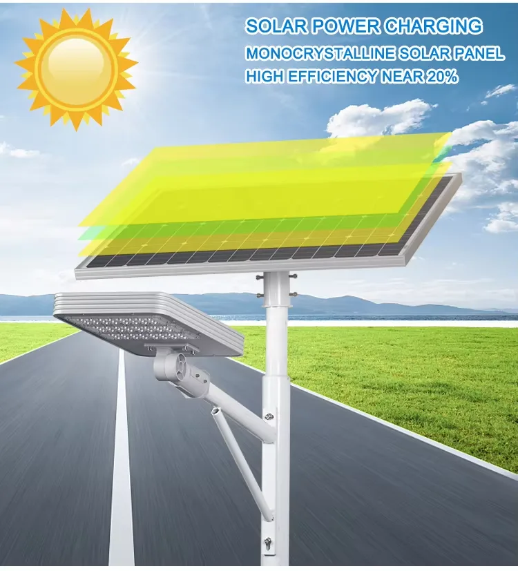 MTR All in two solar street light detail