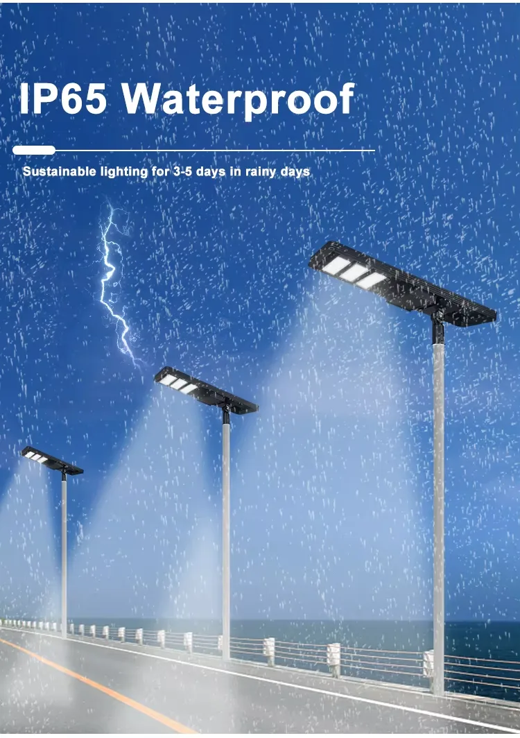 TK348 All in one solar street light detail