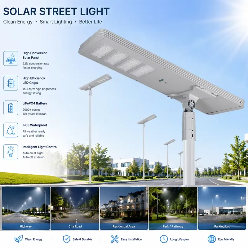 TR408 All in one solar street light detail
