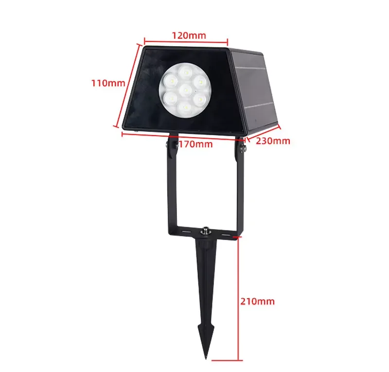 TX07-1 Solar lawn light detail